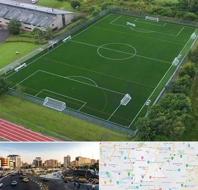 زمین فوتبال در منطقه 7 تهران