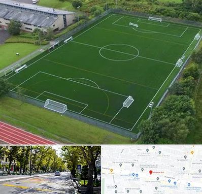 زمین فوتبال در میرداماد