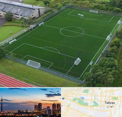 زمین فوتبال در غرب تهران تهران