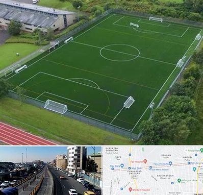 زمین فوتبال در پیروزی