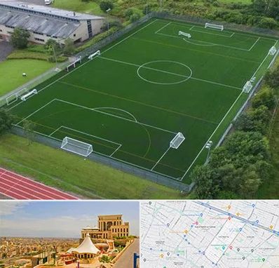 زمین فوتبال در هاشمیه مشهد