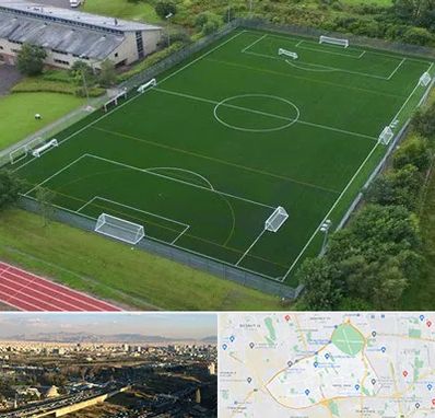 زمین فوتبال در منطقه 19 تهران