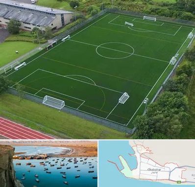 زمین فوتبال در چابهار