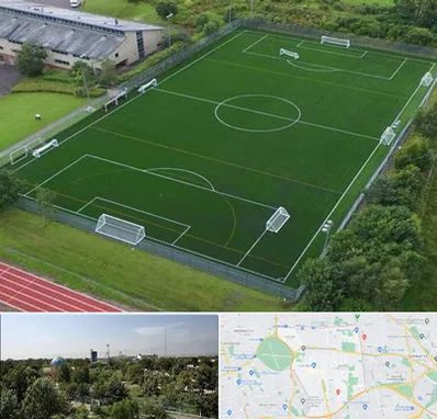 زمین فوتبال در منطقه 16 تهران