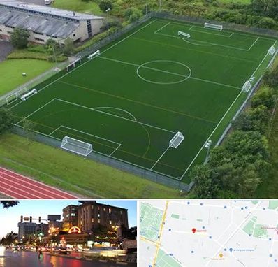 زمین فوتبال در بلوار سجاد مشهد