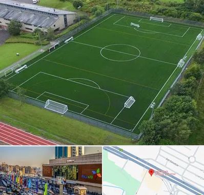 زمین فوتبال در لاله پارک تبریز