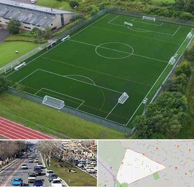 زمین فوتبال در احمدآباد مشهد