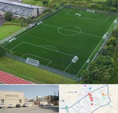 زمین فوتبال در نواب اسلامشهر