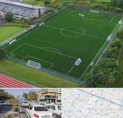 زمین فوتبال در مفتح مشهد