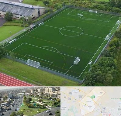 زمین فوتبال در کمال شهر کرج