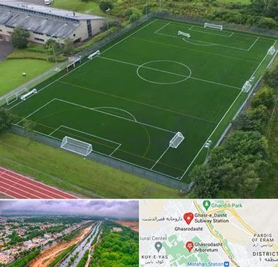 زمین فوتبال در قصرالدشت شیراز