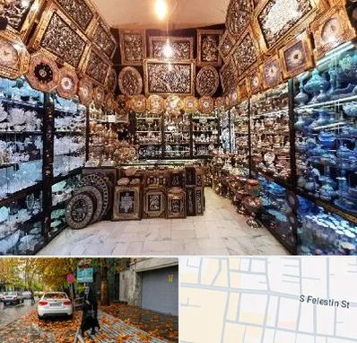 فروشگاه صنایع دستی در خیابان فلسطین