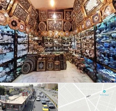 فروشگاه صنایع دستی در خیابان دماوند