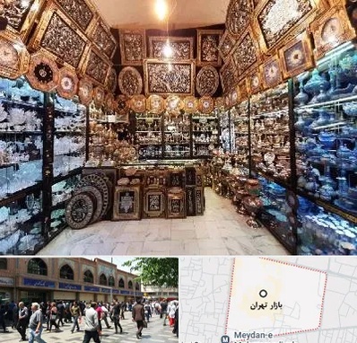فروشگاه صنایع دستی در بازار تهران