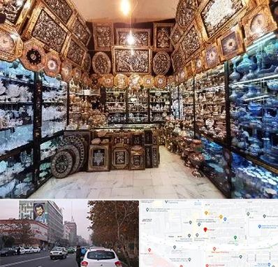 فروشگاه صنایع دستی در کارگر شمالی 