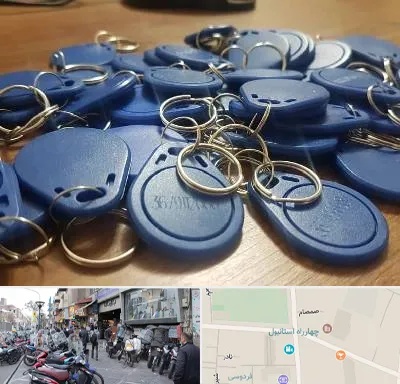تگ درب و آسانسور در چهارراه استانبول