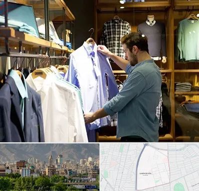 فروشگاه لباس مردانه در جمشیدیه