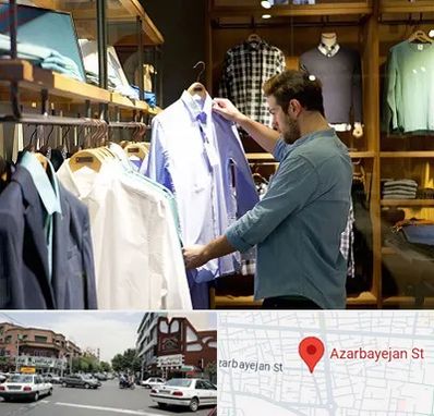 فروشگاه لباس مردانه در خیابان آذربایجان