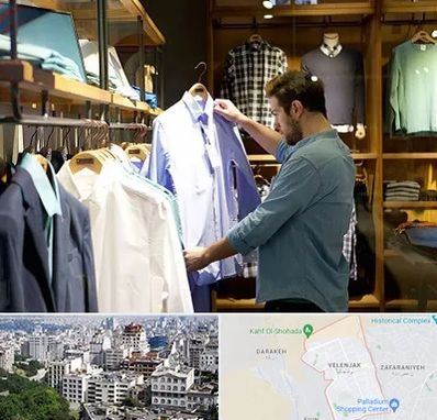 فروشگاه لباس مردانه در ولنجک