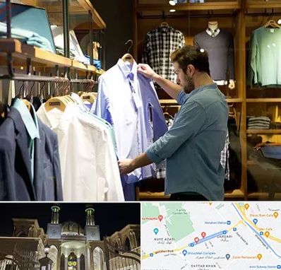 فروشگاه لباس مردانه در زرگری شیراز