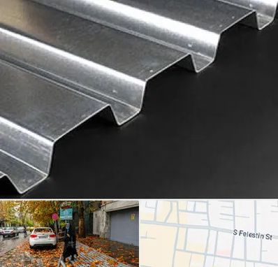 ورق ایرانیت سیمانی در خیابان فلسطین
