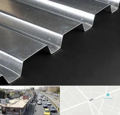 ورق ایرانیت سیمانی در خیابان دماوند