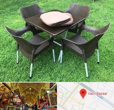 فروش میز و صندلی پلاستیکی در بازار وکیل شیراز