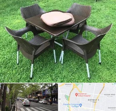 فروش میز و صندلی پلاستیکی در ظفر 