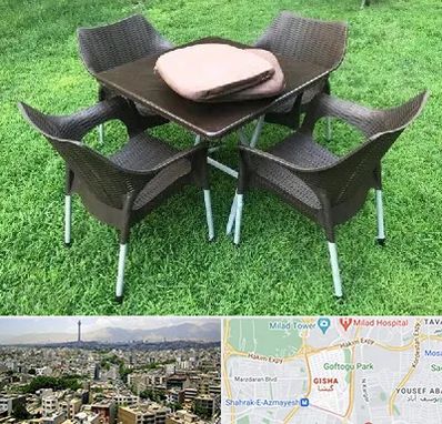 فروش میز و صندلی پلاستیکی در گیشا 