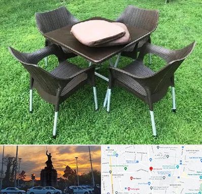 فروش میز و صندلی پلاستیکی در میدان حر 