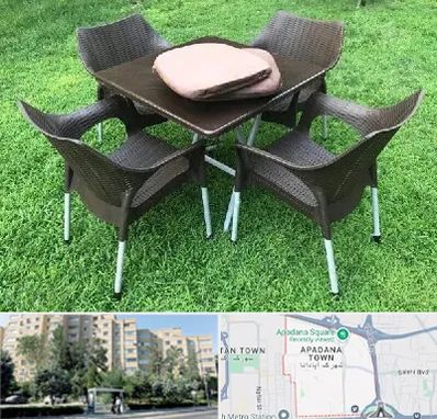 فروش میز و صندلی پلاستیکی در آپادانا