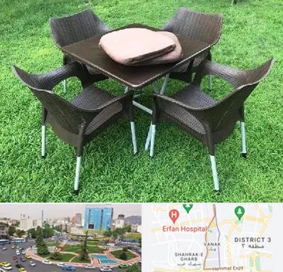 فروش میز و صندلی پلاستیکی در ونک 