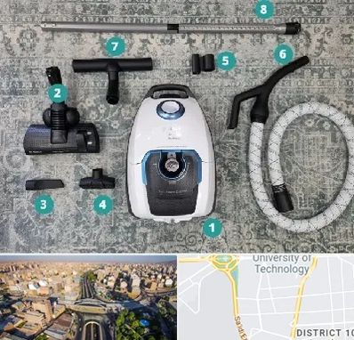 قطعات جاروبرقی در استاد معین 