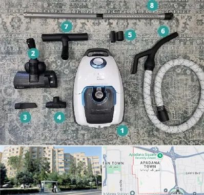 قطعات جاروبرقی در آپادانا