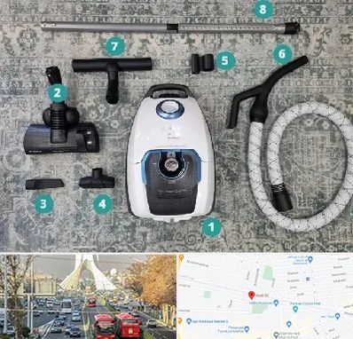 قطعات جاروبرقی در خیابان آزادی 