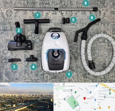 قطعات جاروبرقی در هنگام 