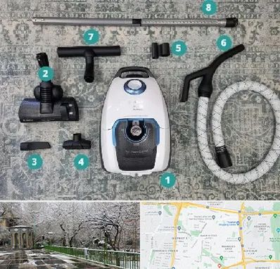 قطعات جاروبرقی در باغ فیض 