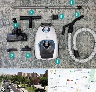 قطعات جاروبرقی در شهرک آزمایش 