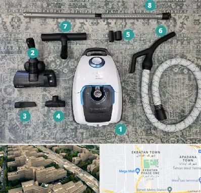 قطعات جاروبرقی در اکباتان 