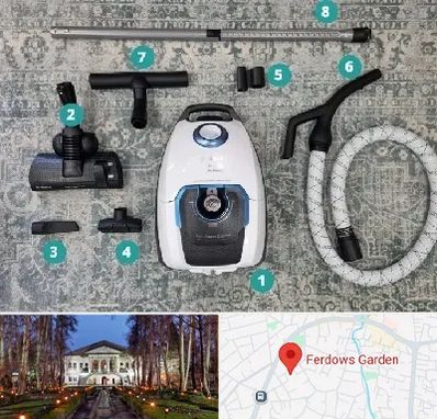 قطعات جاروبرقی در باغ فردوس