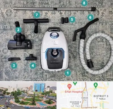 قطعات جاروبرقی در ونک 