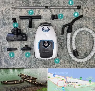 قطعات جاروبرقی در بندر انزلی