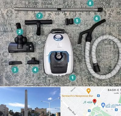 قطعات جاروبرقی در فلکه گاز شیراز 