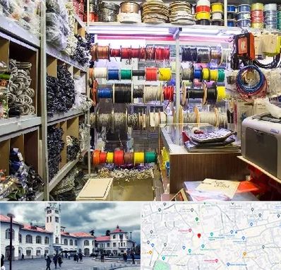 فروش سیم و کابل در میدان شهرداری رشت 