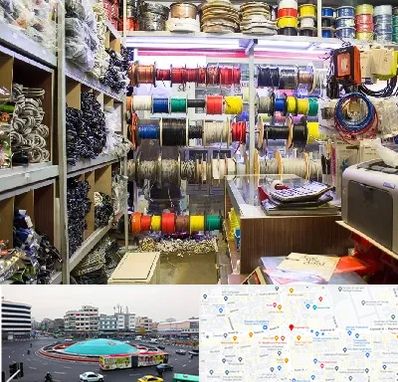 فروش سیم و کابل در میدان انقلاب 