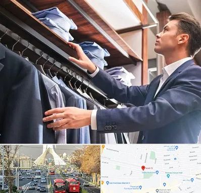 فروشگاه کت شلوار در خیابان آزادی