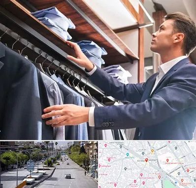 فروشگاه کت شلوار در خیابان زند شیراز