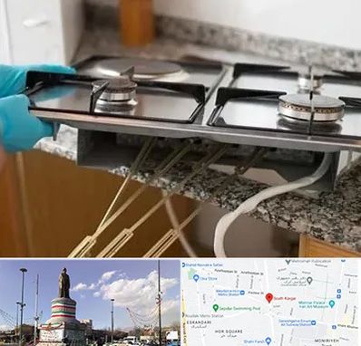 قطعات اجاق گاز در کارگر جنوبی 