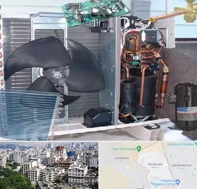 قطعات کولر گازی در ولنجک 