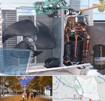 قطعات کولر گازی در ولیعصر ارومیه 